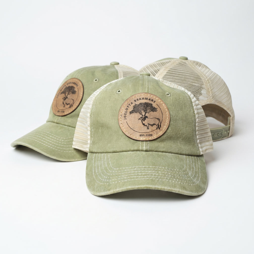 Custom Laser Engraved Leather Patch Cap – Personalised Gift by Lullave, featuring a unique leather patch.