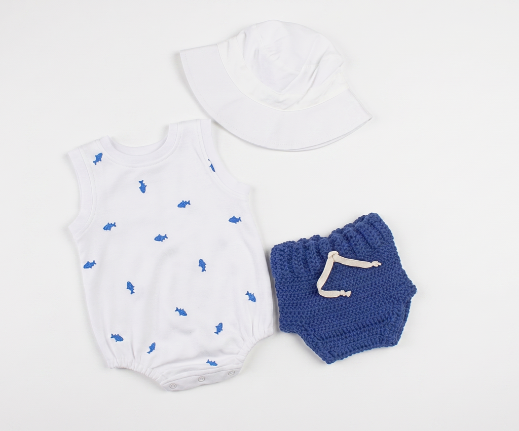 Little Boy Embroidered Bubble Romper | Handmade Baby Boy SA