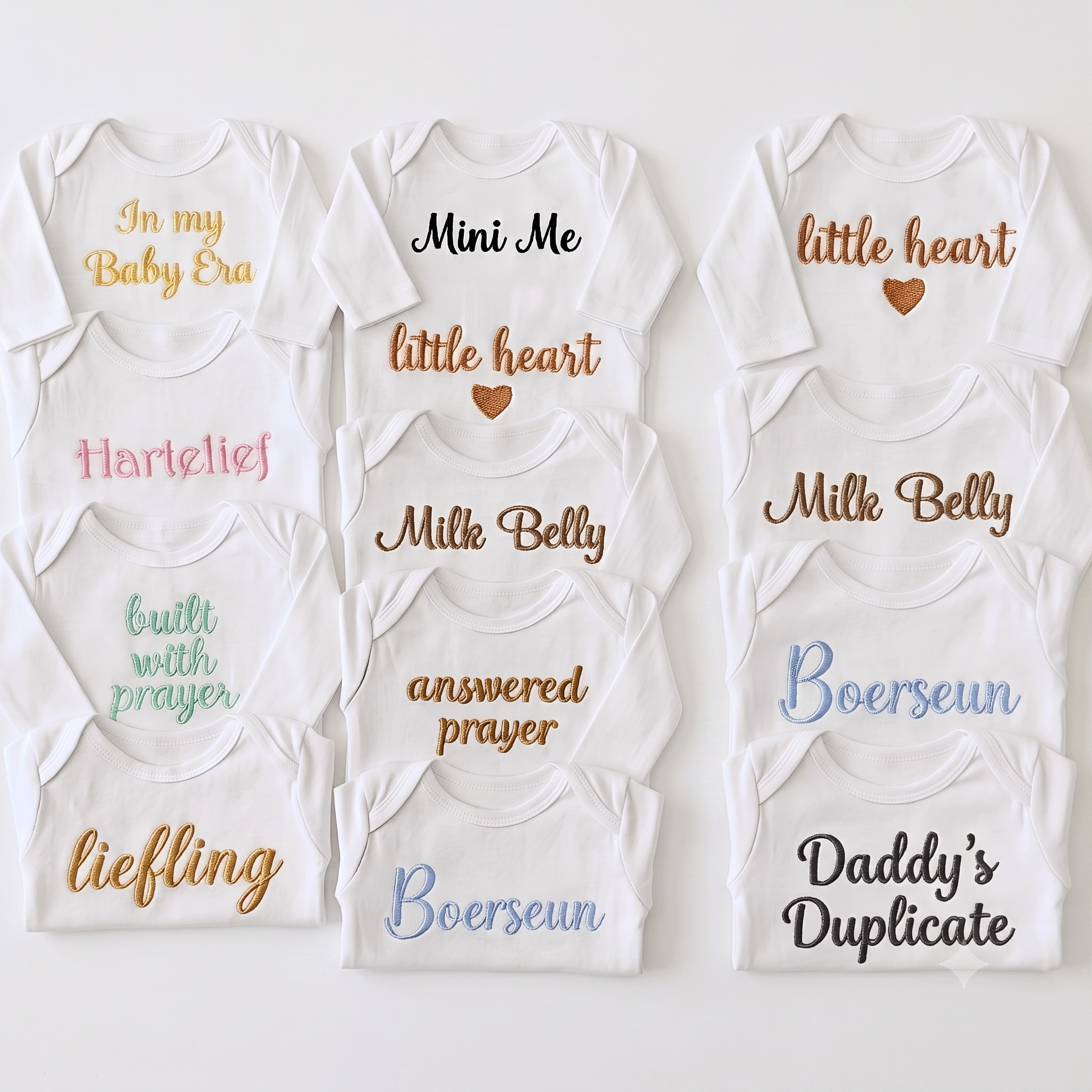 Personalised Embroidered Baby Grow | Custom Baby Gift SA