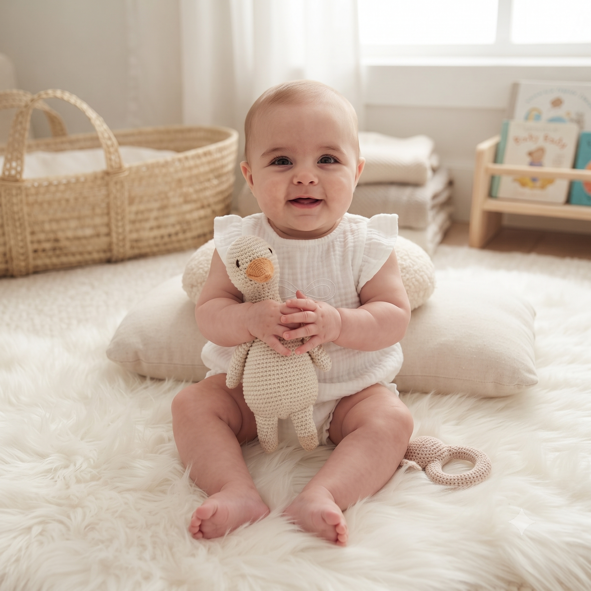 Muslin Bow Romper | Baby Girl Romper SA | Lullave Boutique
