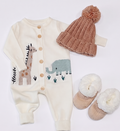 Baby Animal Print Knit Cardigan Romper | Handmade Baby SA