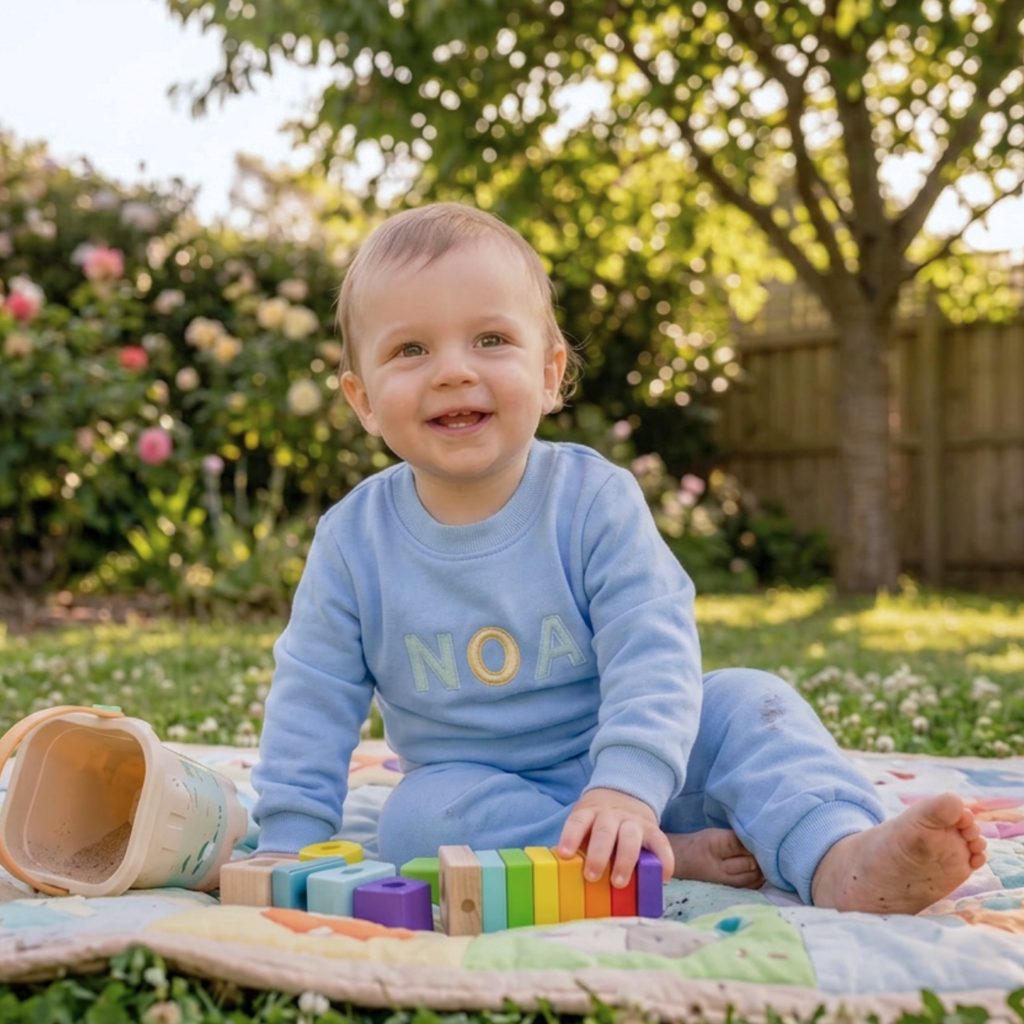 Rainbow Baby Tracksuit Set | Custom 3D Embroidery Baby SA