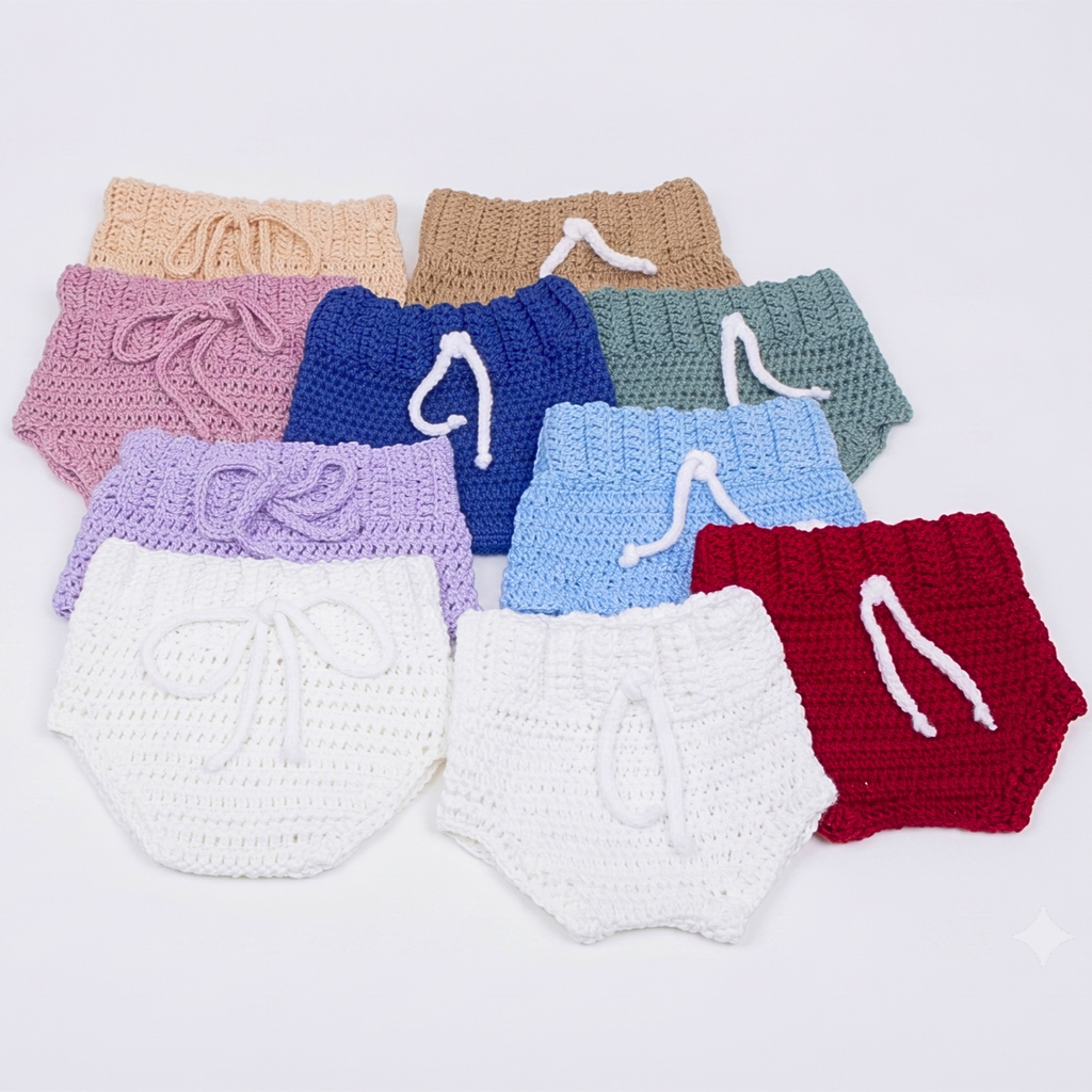 Boho Bum Bloomers | Handcrafted Crochet Diaper Cover Baby SA