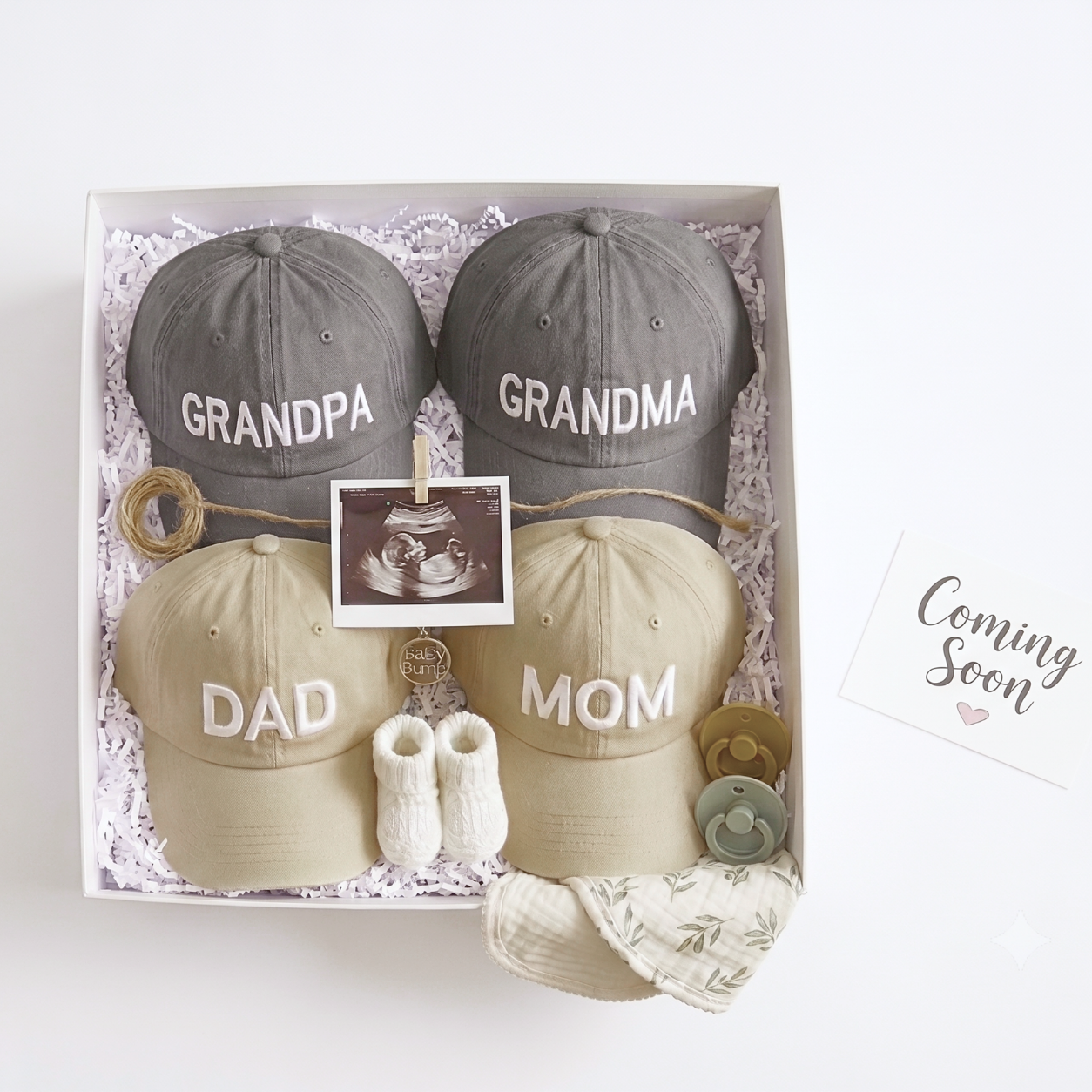 3D Embroidered Grandparent Caps | Newborn Gift SA