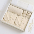 Personalised Baby Wool Knit Set | 3pc Cream Baby Gift SA