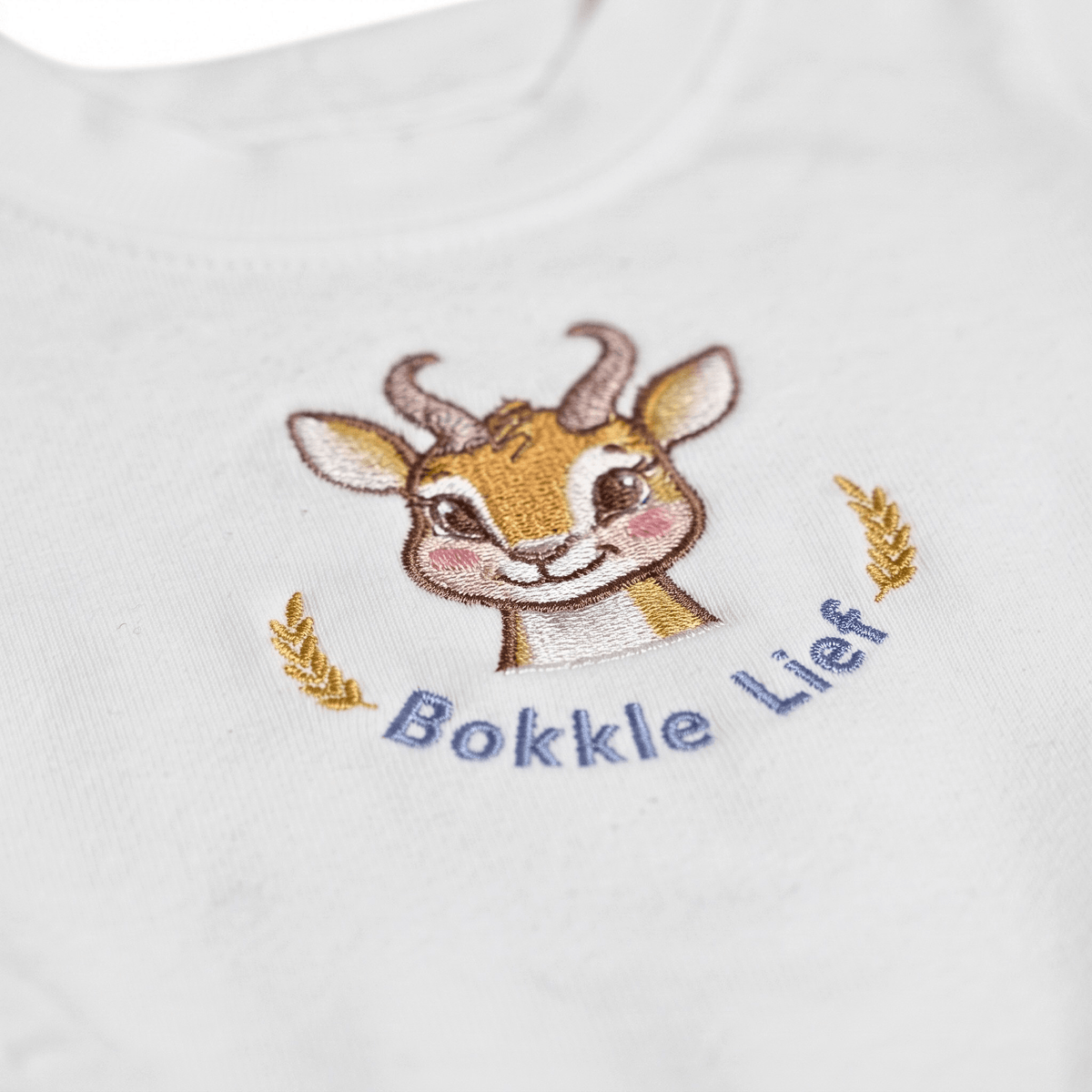Embroidered Bokkie Baby Sweater – Unique Brushed Knit Top
