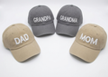 3D Embroidered Grandparent Caps | Newborn Gift SA