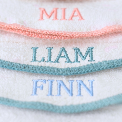 Custom Baby Name Crochet Toweling Burp Cloth Set | Personalised Baby Gift SA