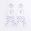New to the Crew Embroidered Baby Boy Gift Set