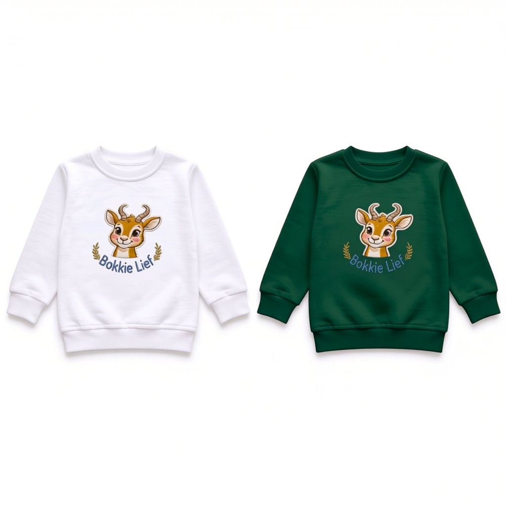 Embroidered Bokkie Baby Sweater | Brushed Knit Baby Top SA