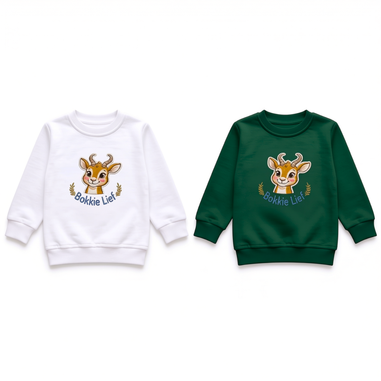 Embroidered Bokkie Baby Sweater | Brushed Knit Baby Top SA